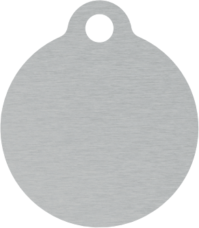 PACOTE DE PLACAS MEDALHA PEQUENA-(QTD: 5)-PRATA-ESCOVADA