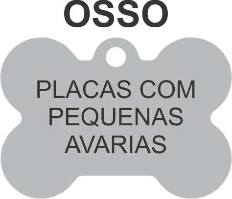 PACOTE DE PLACAS OSSO VARIADO COM AVARIA - (QTD: 100)