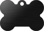PACOTE DE PLACAS OSSO-(QTD: 5)-PRETA-ESCOVADA