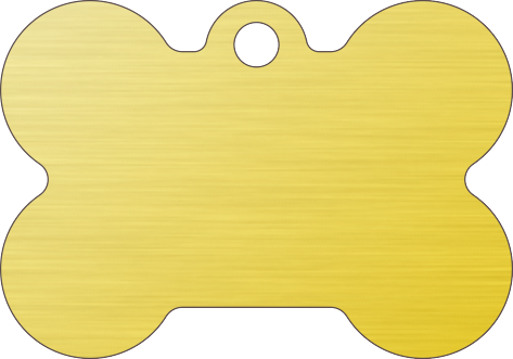 PACOTE DE PLACAS OSSO-(QTD: 5)-DOURADA-ESCOVADA