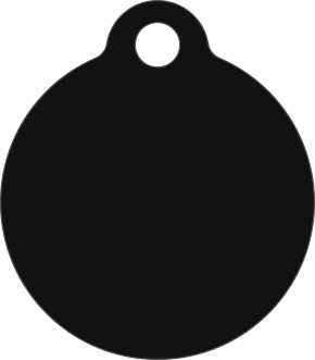 PACOTE DE PLACAS MEDALHA PEQUENA-(QTD: 5)-PRETA-JATEADA