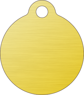 PACOTE DE PLACAS MEDALHA PEQUENA-(QTD: 5)-DOURADA-ESCOVADA