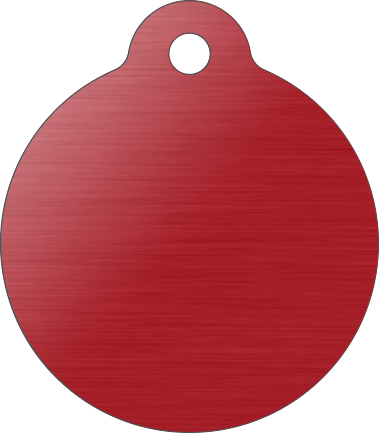 PACOTE DE PLACAS MEDALHA GRANDE-(QTD: 5)-VERMELHA-ESCOVADA