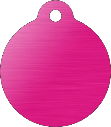PACOTE DE PLACAS MEDALHA GRANDE-(QTD: 5)-ROSA-ESCOVADA