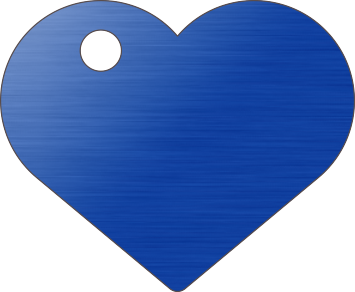PACOTE DE PLACAS CORAÇÃO-(QTD: 5)-AZUL-ESCOVADA