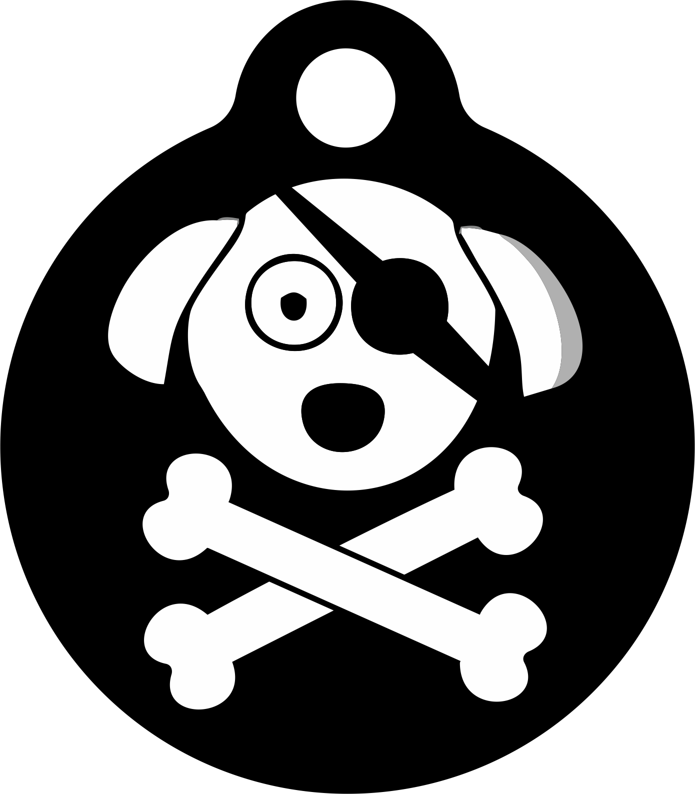 PACOTE DE PLACAS MEDALHA PEQUENA-(QTD: 5)-PIRATAS
