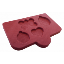 BERÇO PET PRINT LITE - 4 FORMATOS - EM SILICONE 9MM - PLACAS LISAS/TEXTURA