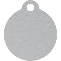 PACOTE DE PLACAS MEDALHA PEQUENA-(QTD: 5)-PRATA-ESCOVADA
