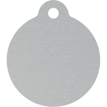 PACOTE DE PLACAS MEDALHA GRANDE-(QTD: 5)-PRATA-ESCOVADA