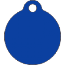 PACOTE DE PLACAS MEDALHA PEQUENA-(QTD: 5)-AZUL-JATEADA