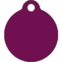 PACOTE DE PLACAS MEDALHA PEQUENA-(QTD: 5)-LILÁS-JATEADA