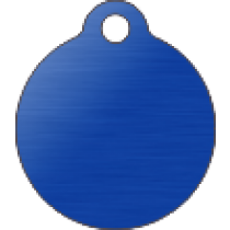 PACOTE DE PLACAS MEDALHA PEQUENA-(QTD: 5)-AZUL-ESCOVADA