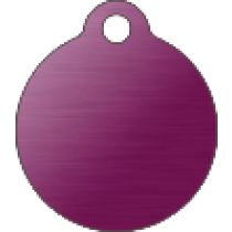 PACOTE DE PLACAS MEDALHA PEQUENA-(QTD: 5)-LILÁS-ESCOVADA