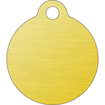 PACOTE DE PLACAS MEDALHA PEQUENA-(QTD: 5)-DOURADA-ESCOVADA