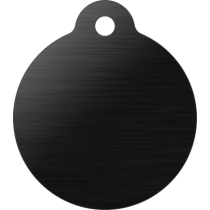 PACOTE DE PLACAS MEDALHA GRANDE-(QTD: 5)-PRETA-ESCOVADA