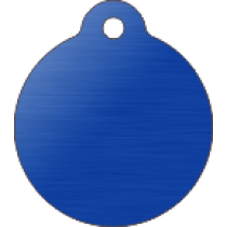 PACOTE DE PLACAS MEDALHA GRANDE-(QTD: 5)-AZUL-ESCOVADA
