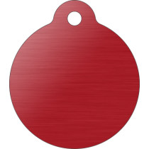 PACOTE DE PLACAS MEDALHA GRANDE-(QTD: 5)-VERMELHA-ESCOVADA