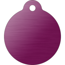 PACOTE DE PLACAS MEDALHA GRANDE-(QTD: 5)-LILÁS-ESCOVADA