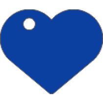 PACOTE DE PLACAS CORAÇÃO-(QTD: 5)-AZUL-JATEADA