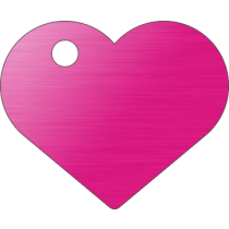PACOTE DE PLACAS CORAÇÃO-(QTD: 5)-ROSA-ESCOVADA
