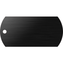 PACOTE DE PLACAS MILITAR-(QTD: 5)-PRETA-ESCOVADA