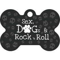 PACOTE DE PLACAS OSSO-(QTD: 5)-SEX DOGS AND ROCK N ROLL