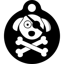 PACOTE DE PLACAS MEDALHA PEQUENA-(QTD: 5)-PIRATAS