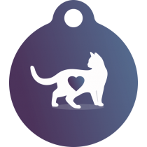 PACOTE DE PLACAS MEDALHA PEQUENA-(QTD: 5)-CORACAO DE GATO