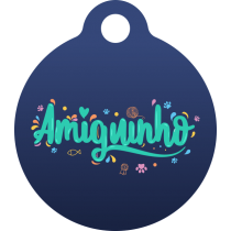 PACOTE DE PLACAS MEDALHA PEQUENA-(QTD: 5)-AMIGUINHO