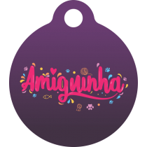 PACOTE DE PLACAS MEDALHA PEQUENA-(QTD: 5)-AMIGUINHA