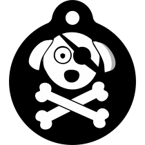 PACOTE DE PLACAS MEDALHA GRANDE-(QTD: 5)-PIRATAS