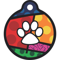 PACOTE DE PLACAS MEDALHA GRANDE-(QTD: 5)-PATINHA EM CORES