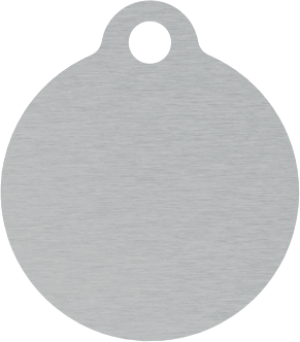 PACOTE DE PLACAS MEDALHA PEQUENA-(QTD: 5)-PRATA-ESCOVADA