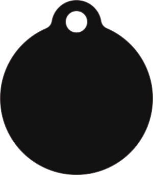 PACOTE DE PLACAS MEDALHA PEQUENA-(QTD: 5)-PRETA-JATEADA