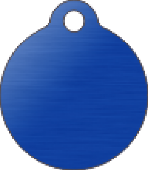 PACOTE DE PLACAS MEDALHA PEQUENA-(QTD: 5)-AZUL-ESCOVADA