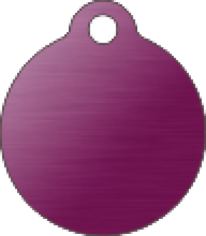 PACOTE DE PLACAS MEDALHA PEQUENA-(QTD: 5)-LILÁS-ESCOVADA