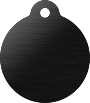 PACOTE DE PLACAS MEDALHA GRANDE-(QTD: 5)-PRETA-ESCOVADA