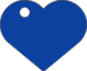 PACOTE DE PLACAS CORAÇÃO-(QTD: 5)-AZUL-JATEADA