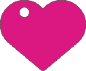 PACOTE DE PLACAS CORAÇÃO-(QTD: 5)-ROSA-JATEADA