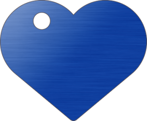 PACOTE DE PLACAS CORAÇÃO-(QTD: 5)-AZUL-ESCOVADA