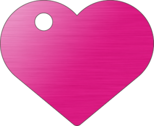 PACOTE DE PLACAS CORAÇÃO-(QTD: 5)-ROSA-ESCOVADA