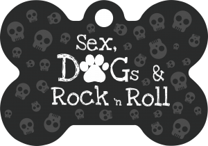 PACOTE DE PLACAS OSSO-(QTD: 5)-SEX DOGS AND ROCK N ROLL