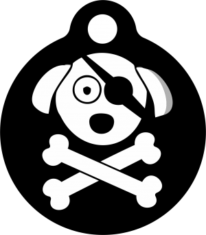 PACOTE DE PLACAS MEDALHA PEQUENA-(QTD: 5)-PIRATAS