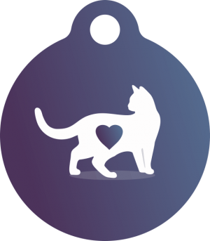 PACOTE DE PLACAS MEDALHA PEQUENA-(QTD: 5)-CORACAO DE GATO