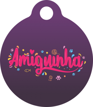PACOTE DE PLACAS MEDALHA PEQUENA-(QTD: 5)-AMIGUINHA