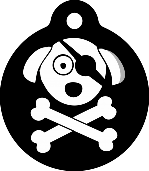 PACOTE DE PLACAS MEDALHA GRANDE-(QTD: 5)-PIRATAS